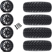 15" Black Rhino La Paz Black & 30" EFX MotoHammer Wheel and Tire Package